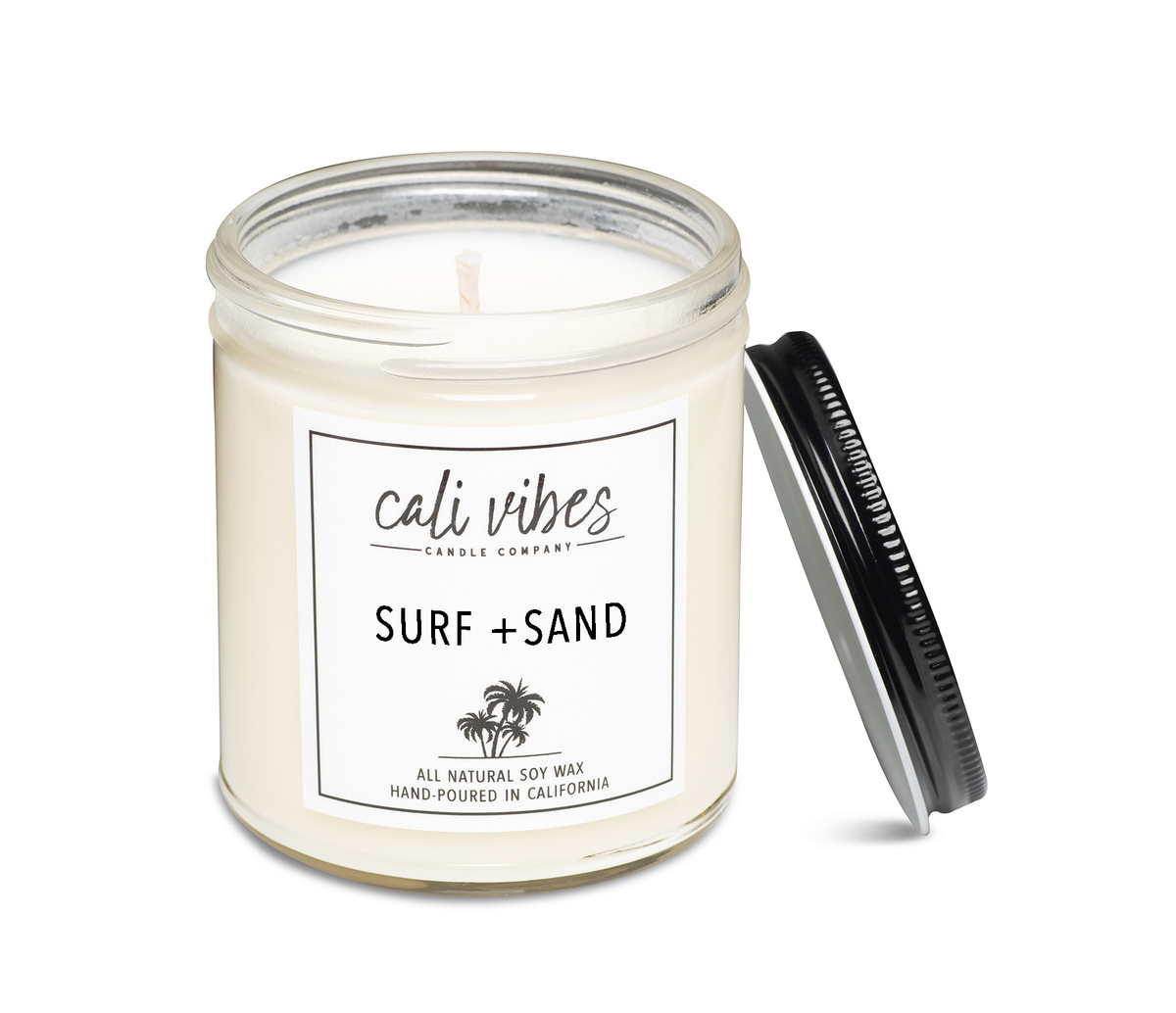 Surf + Sand - Natural Soy Wax Candle – Cali Vibes Candle Company